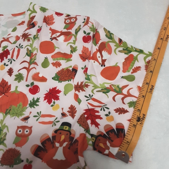 Graphic Scrub Top Womens Large - Picture 8 of 8